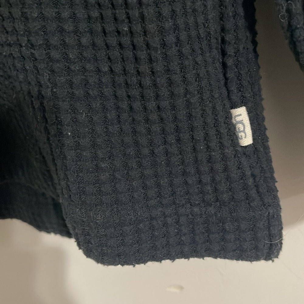 Ugg Men's Huck Thermal Hoodie Black Size medium - Picture 6 of 10